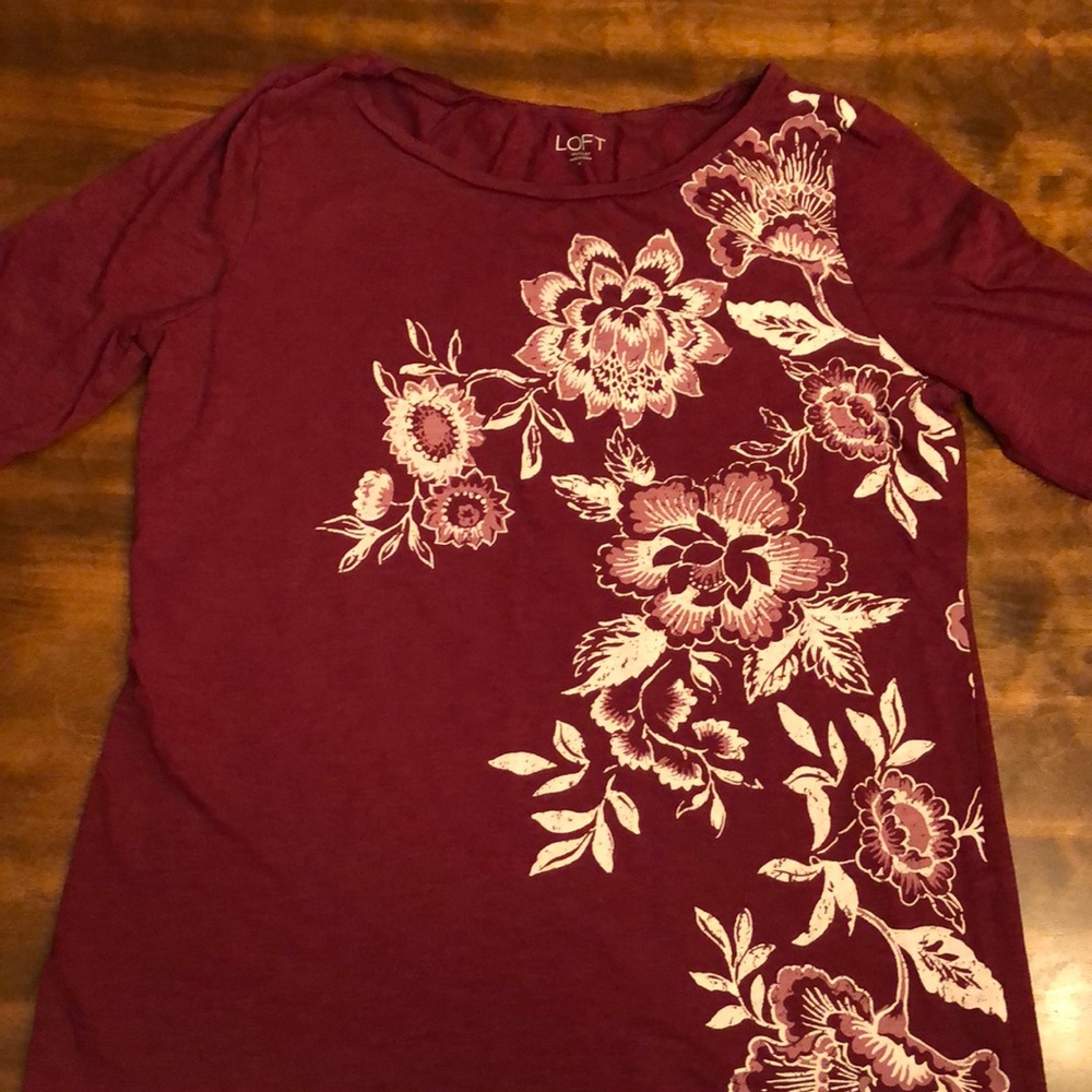 Loft medium floral tee